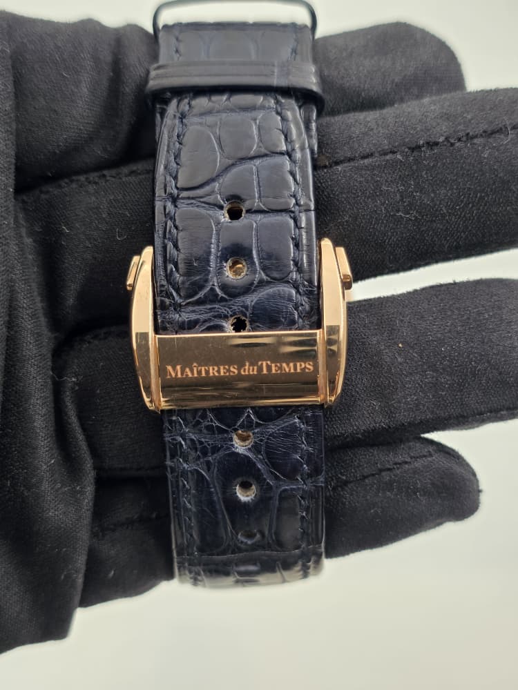 Maitre Du Temps Chapter 2 Triple Calendar in Rose Gold with Diamond Bezel