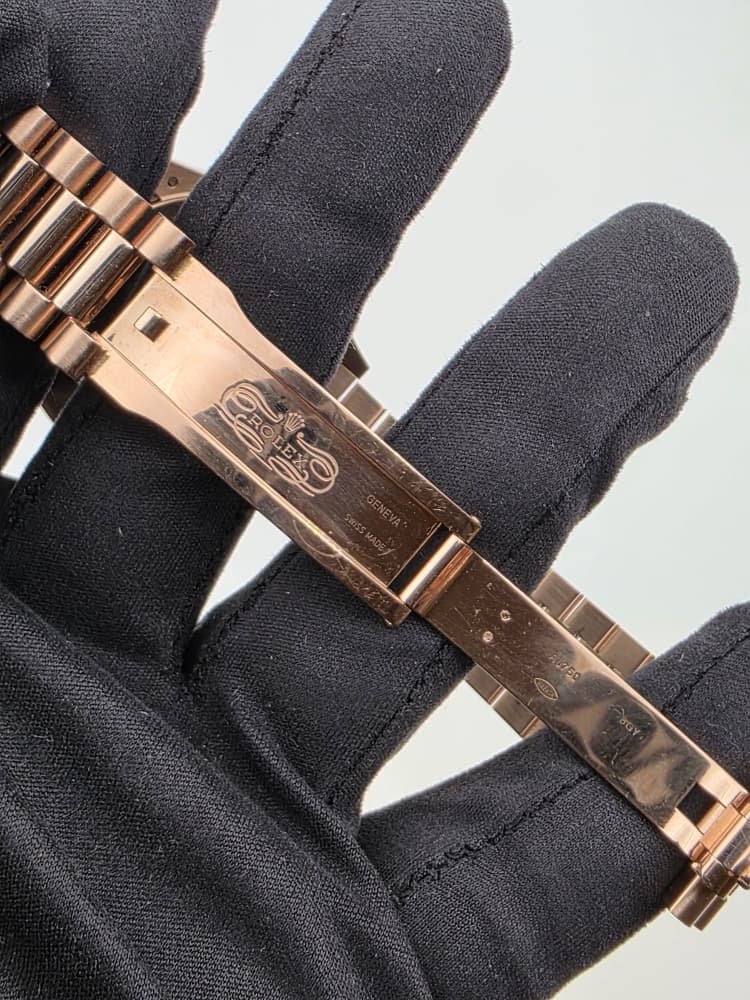 Rolex Day-Date 40 Rose Gold with "anniversary" dial
