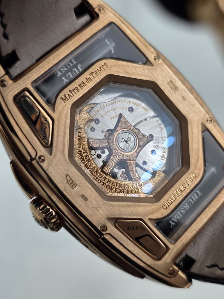 Maitre Du Temps Chapter 2 Triple Calendar in Rose Gold with Diamond Bezel