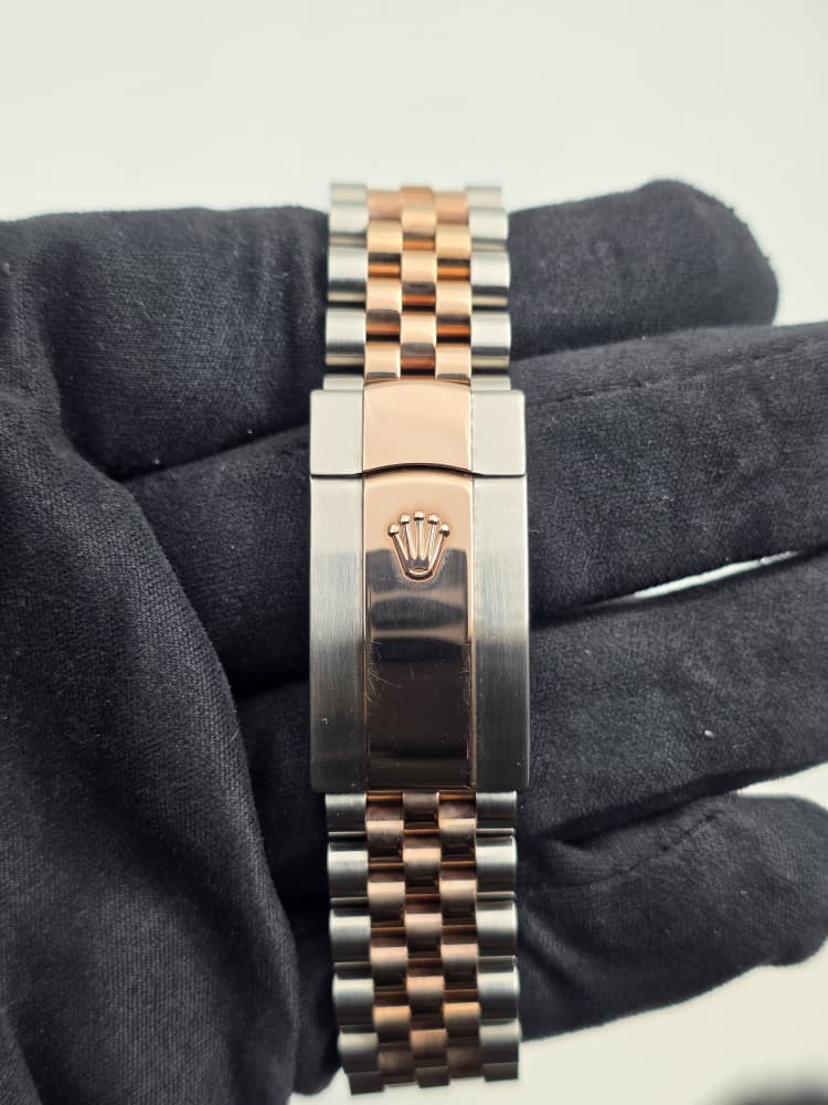 Rolex Datejust 36 Rose Gold and Steel with Wimbledon Dial.and Jubilee Bracelet