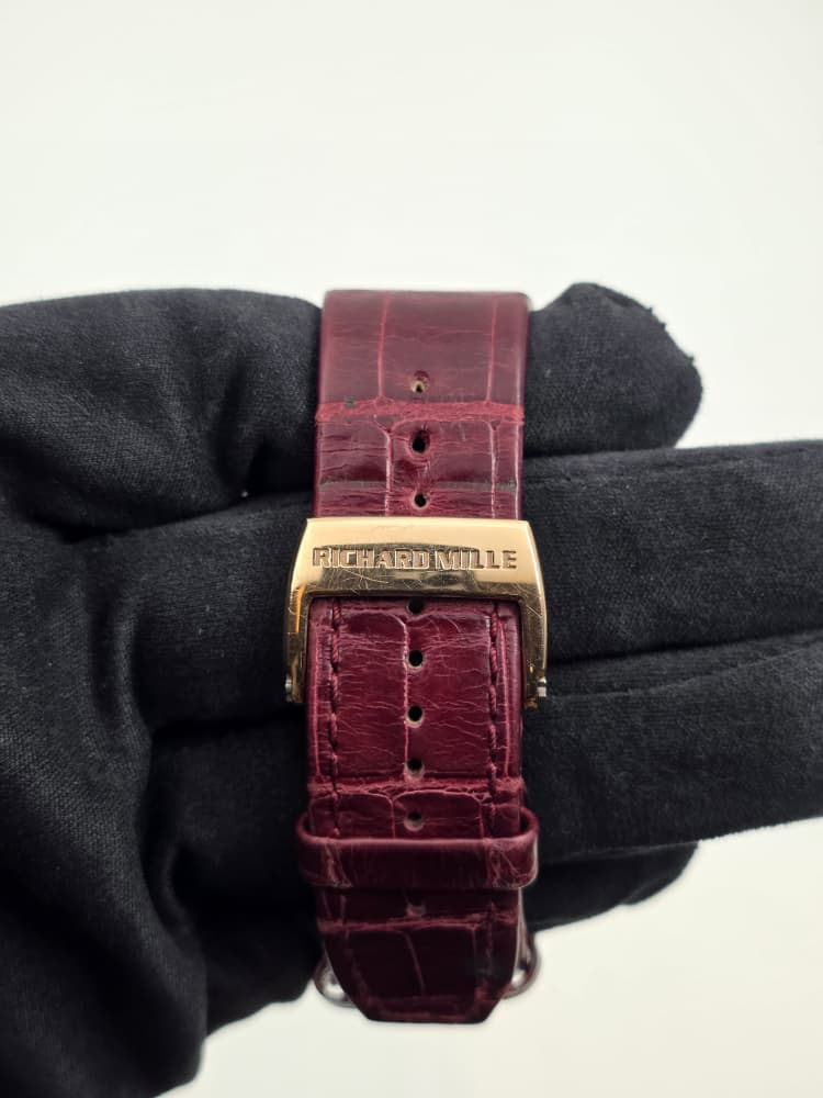 Richard Mille RM023 Automatic in Rose Gold with Alligator Strap and Titanium Clasp